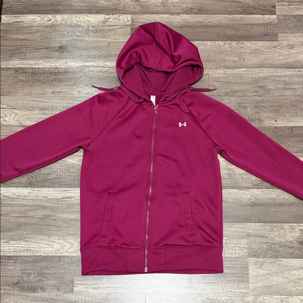 Under Armour Magenta Full-Zip‎ Hoodie